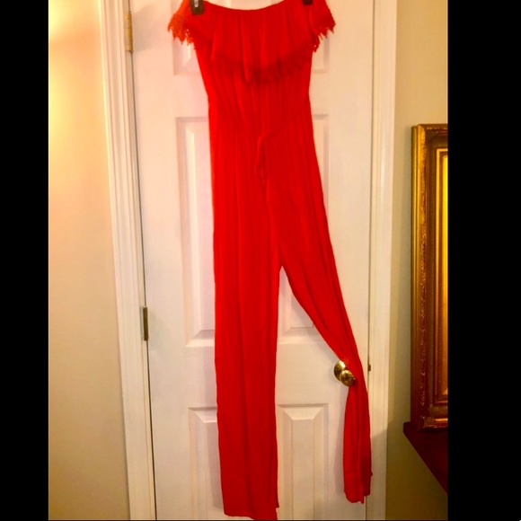 Jolt Strapless Jumpsuit Size Small - Picture 2 of 11